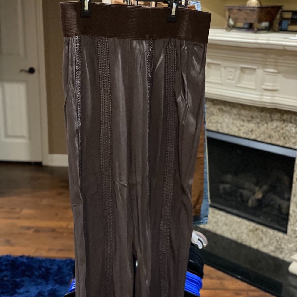 Brown Wide Leg Pants